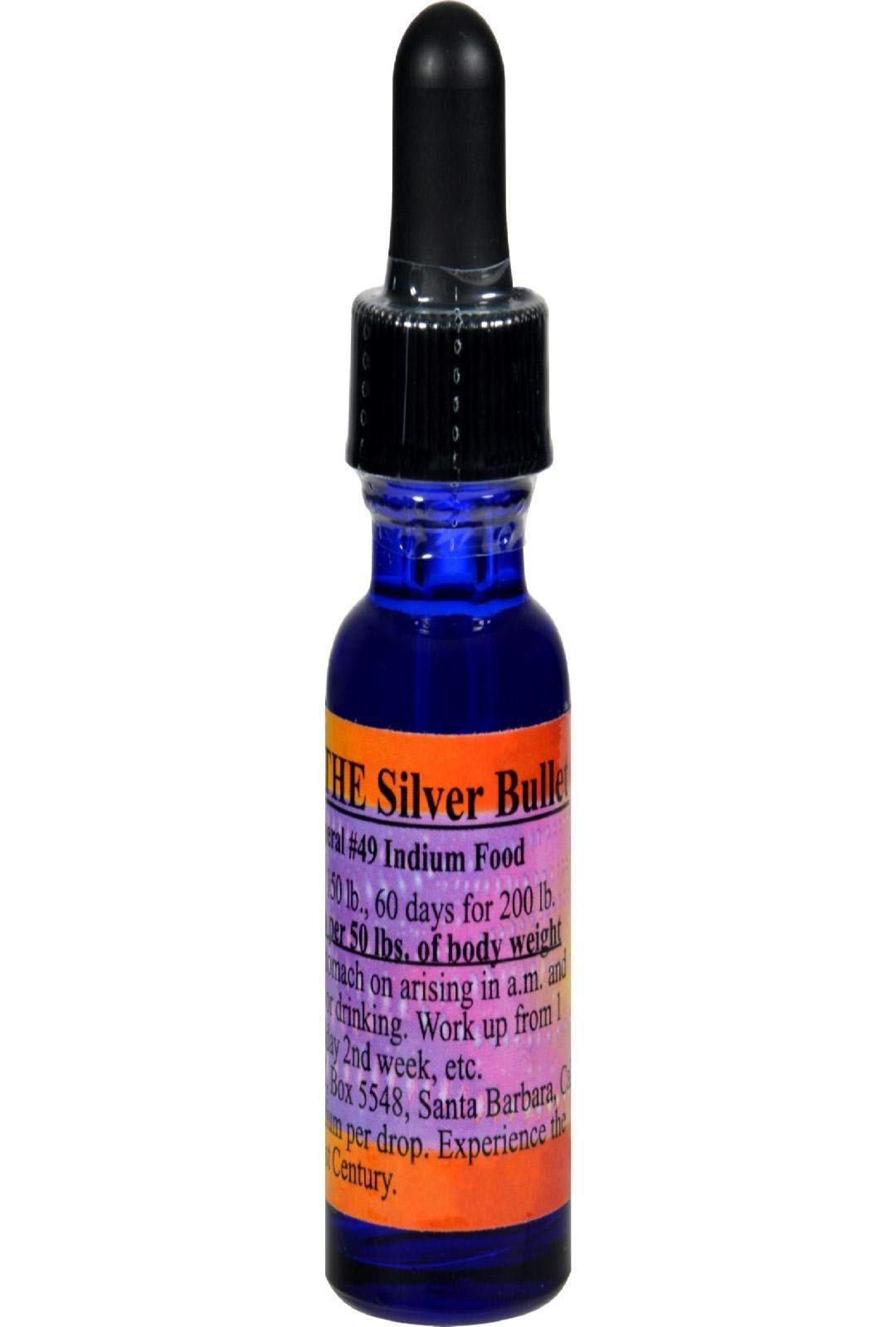 Indiumease silver bullet liquid bottle pour enables easy daily mineral intake.
