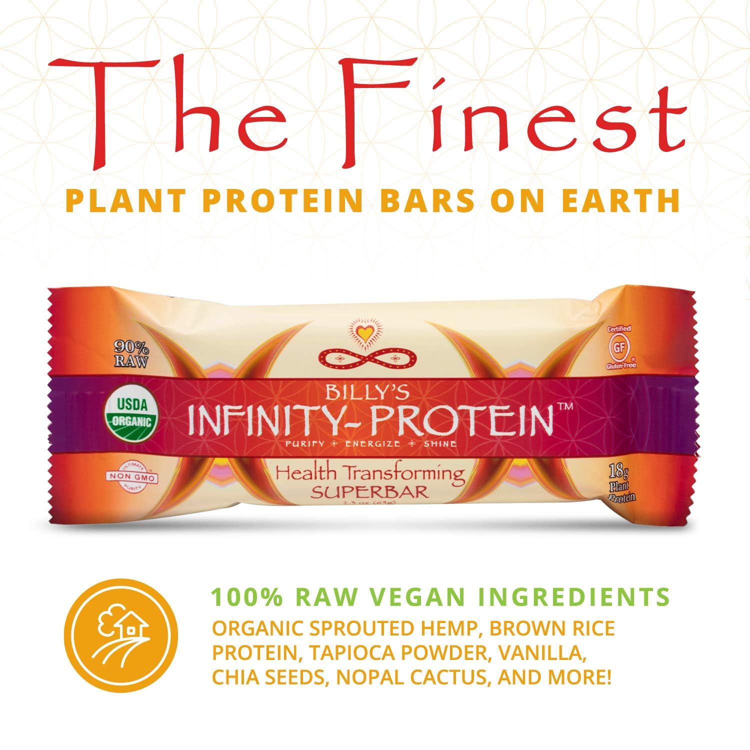 Bar in pack ready to grab for on-the-go nutrition