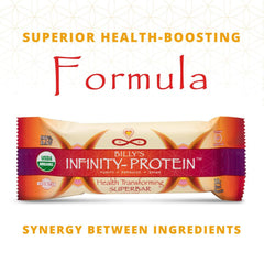 Breakfast-ready Infinity Greens bar beside coffee for a busy morning