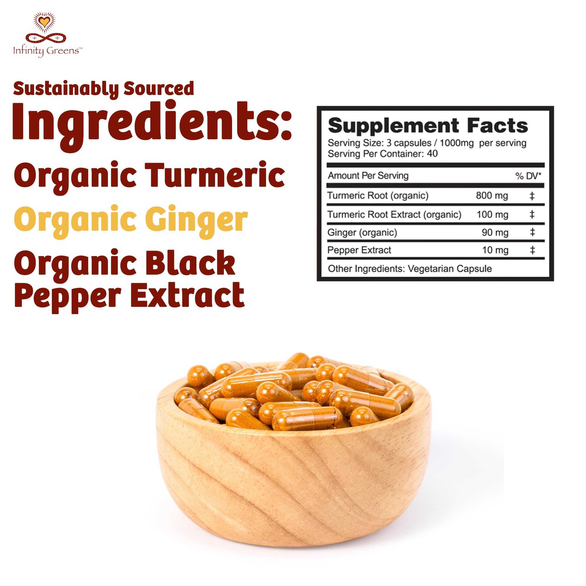 Infinity Greens triple tested quality label ensures purity and safety