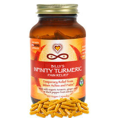Infinity Greens turmeric capsules bottle high potency daily wellness
