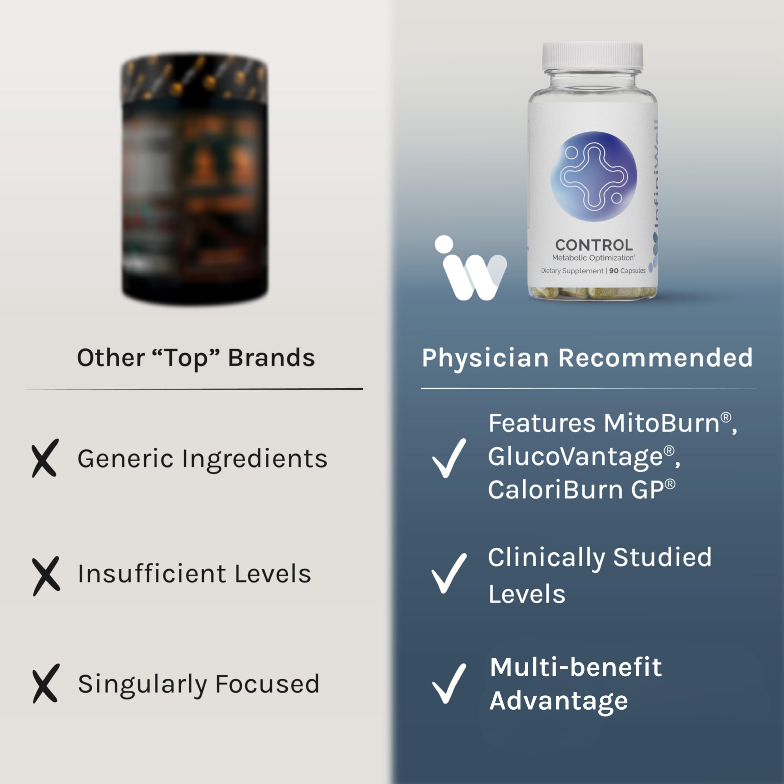 InfiniWell Control bottle pour demonstrates convenient dosing for on-the-go energy.