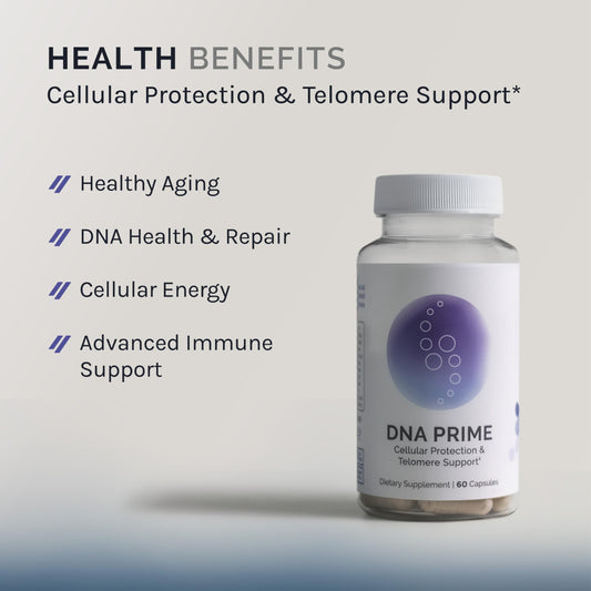 InfiniWell DNA Prime capsules close-up, showing easy daily intake for energy support.