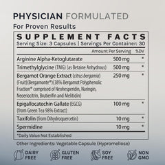 InfiniWell Enhance label back showing science-backed components.