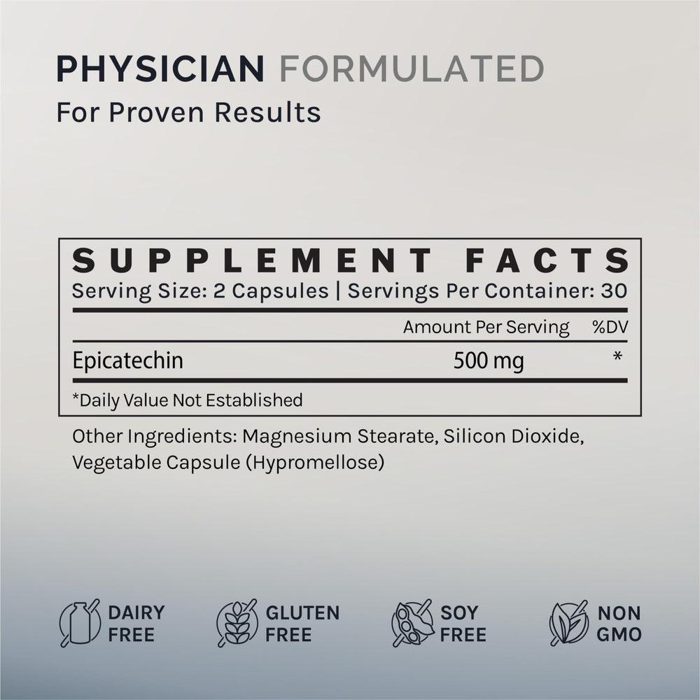 Athlete motion scene with InfiniWell Epicatechin signaling nitric oxide support for focus and cardiovascular health.