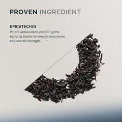 InfiniWell Epicatechin nutrition label emphasizing general health and protein synthesis in daily routines.