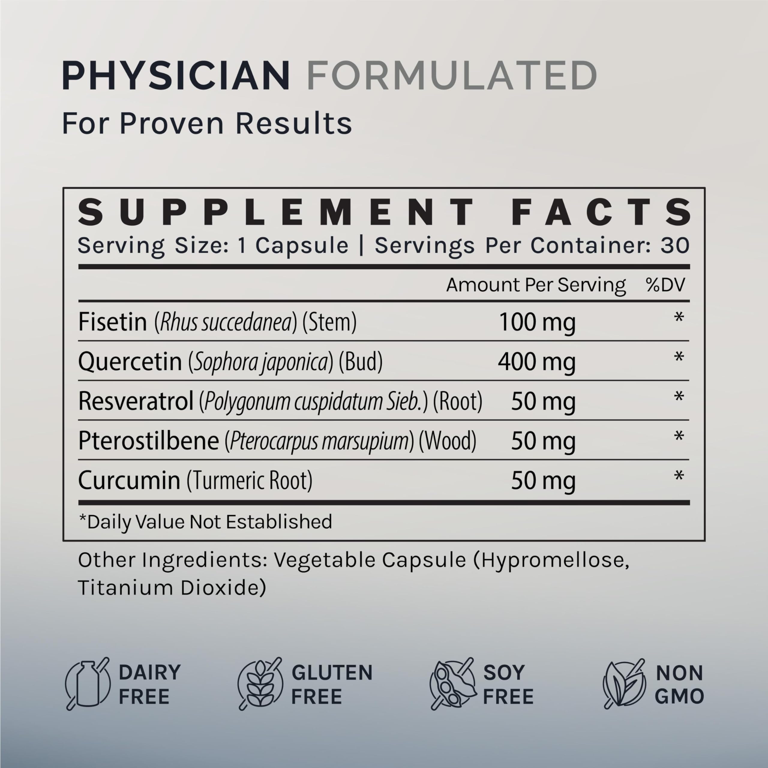 InfiniWell Senolytic hero packaging conveys a forward-looking longevity tool.