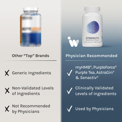 InfiniWell Strength bottle pour shot suggesting convenient serving after workouts.