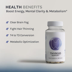 InfiniWell Thyroid Support Complex tablets close-up shows easy daily dosing.