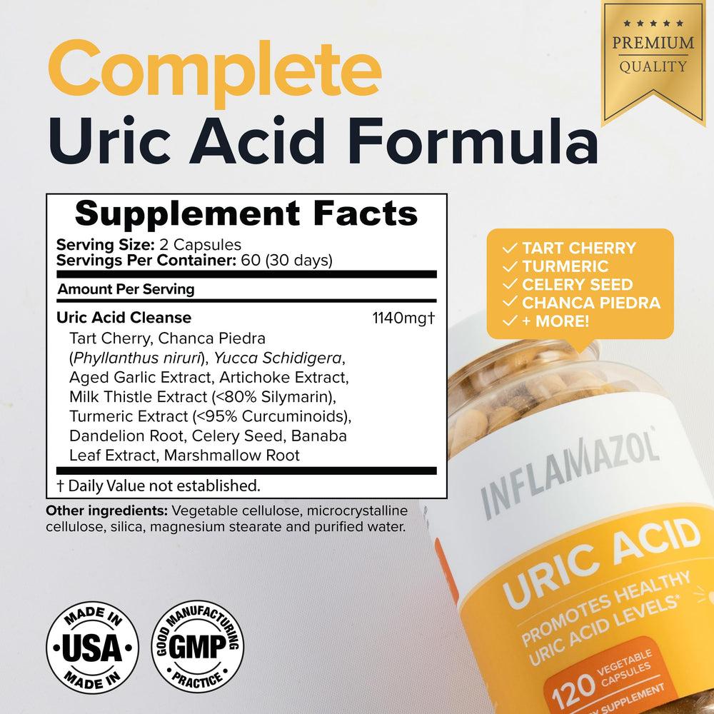 Inflamazol Chanca Piedra extract featured for balance in herbal blend.
