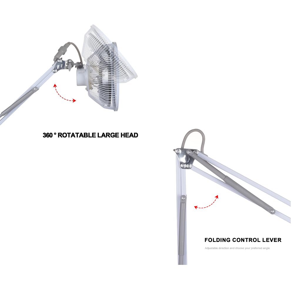 Infrared Mineral Heat Therapy Lamp arm extended provides customizable heat reach.