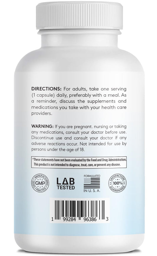 Infusions International CoQ10 bottle highlighting high absorption and premium ingredients.