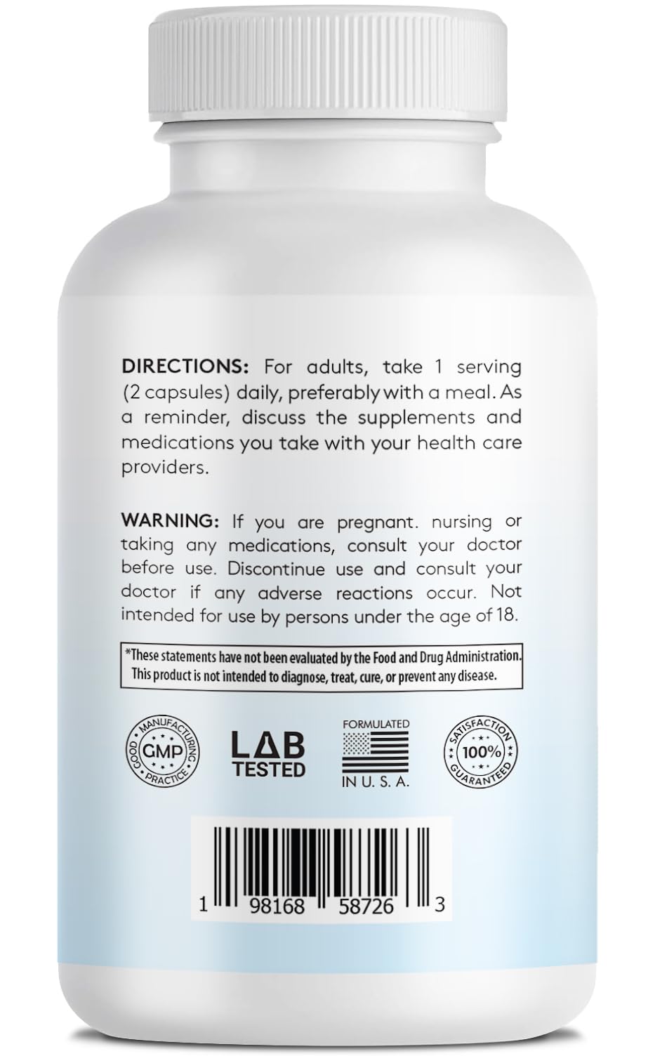 Infusions Pure CoQ10 bottle label shows gluten-free and non-GMO claims