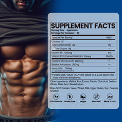 inGreens Creatine Monohydrate Gummies label showing ingredients and count