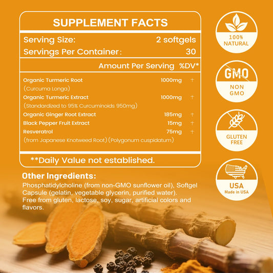 ingreens turmeric-curcumin label close-up emphasizing liposomal absorption benefits