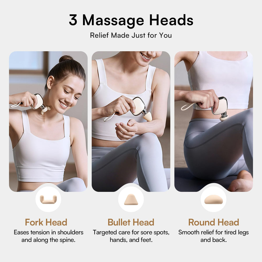 INIA PocketForce Mini Massage Gun travel case, compact kit for on-the-go massage.