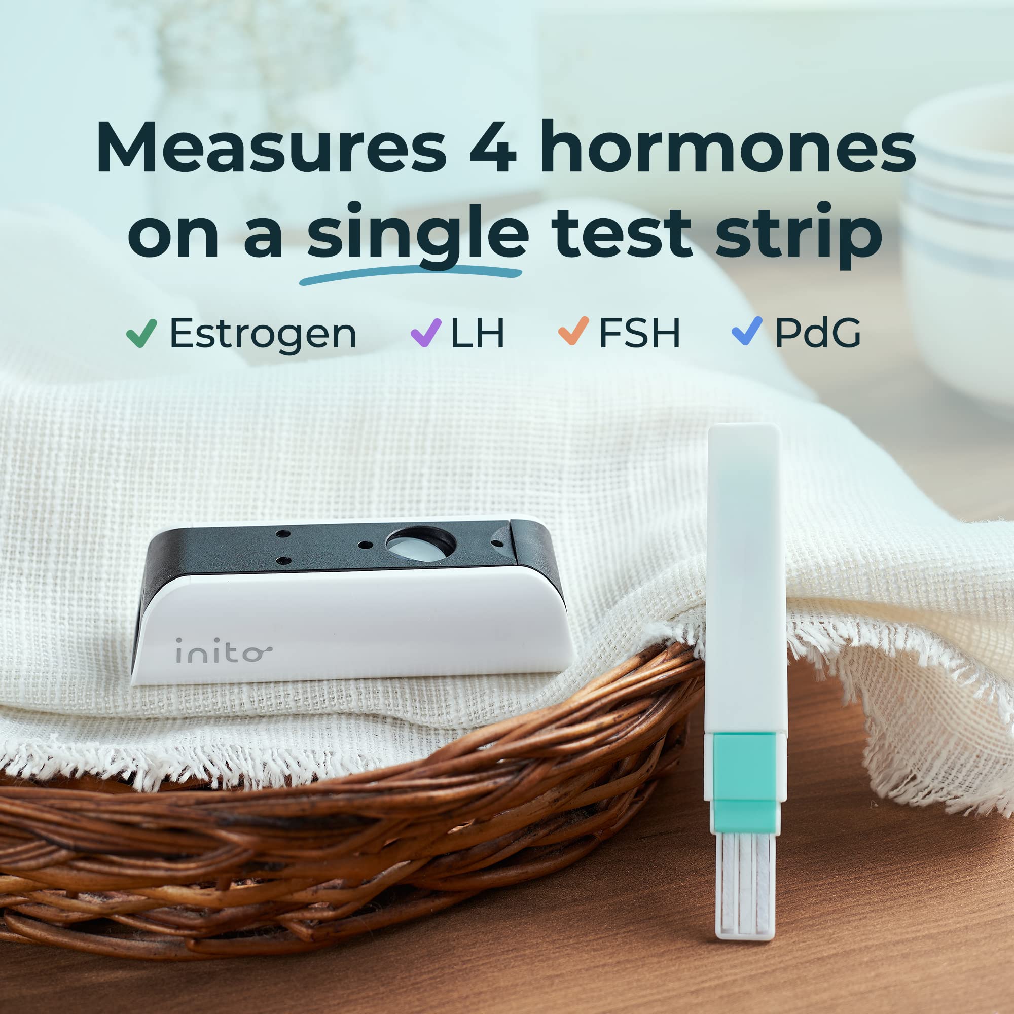 Inito estrogen and LH readings identify six fertile days