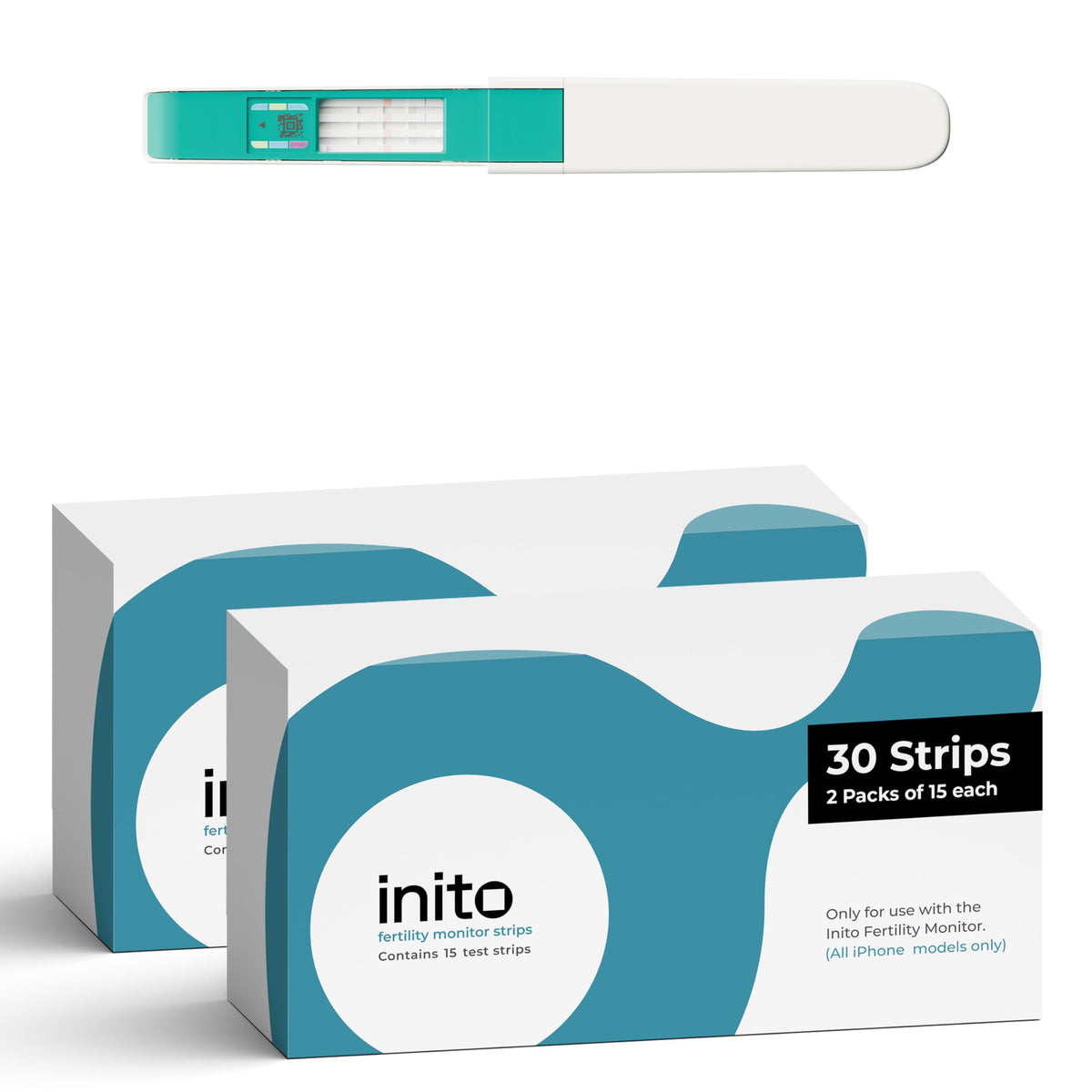 Inito Fertility Test Strips 30-pack packaging for extended cycle tracking