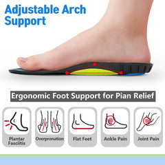 Inmoredo heel shock absorber pad cushions heel impact for all-day comfort.