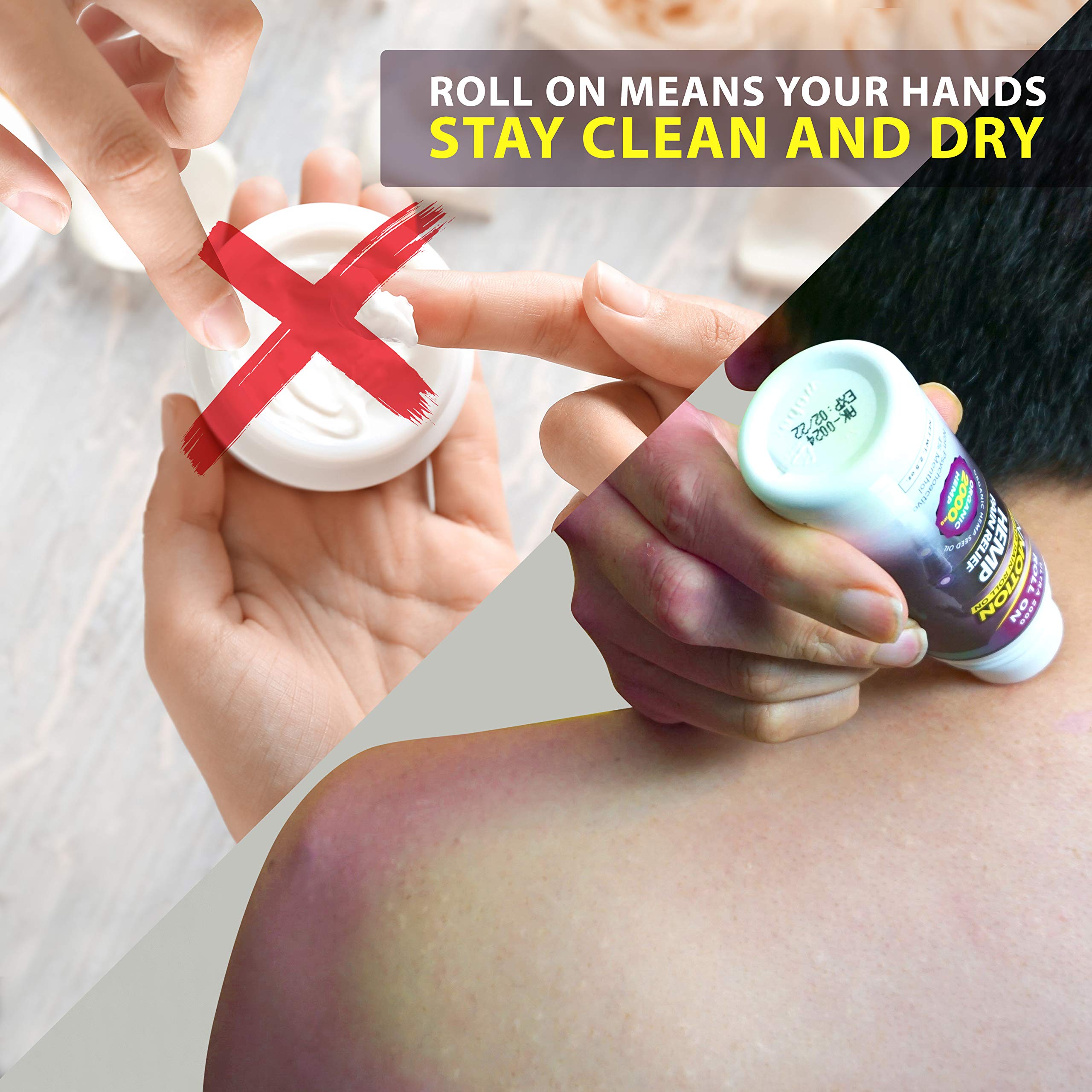 InMotion Hemp Roll-On liposome formula supports deeper, faster penetration.