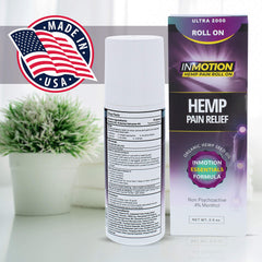 InMotion Hemp Roll-On non-mess use keeps hands clean during application.