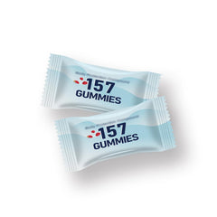 INMT 157 Gummies Raspberry inside bottle reveals 60 servings per package label.