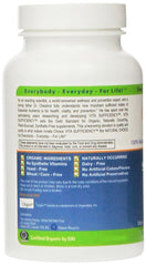 Innate Choice Vita Sufficiency label closeup showing certified organic ingredients for clean nutrition