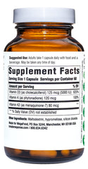 Innate Response D3 K1 K2 ingredients label highlighting a balanced blend