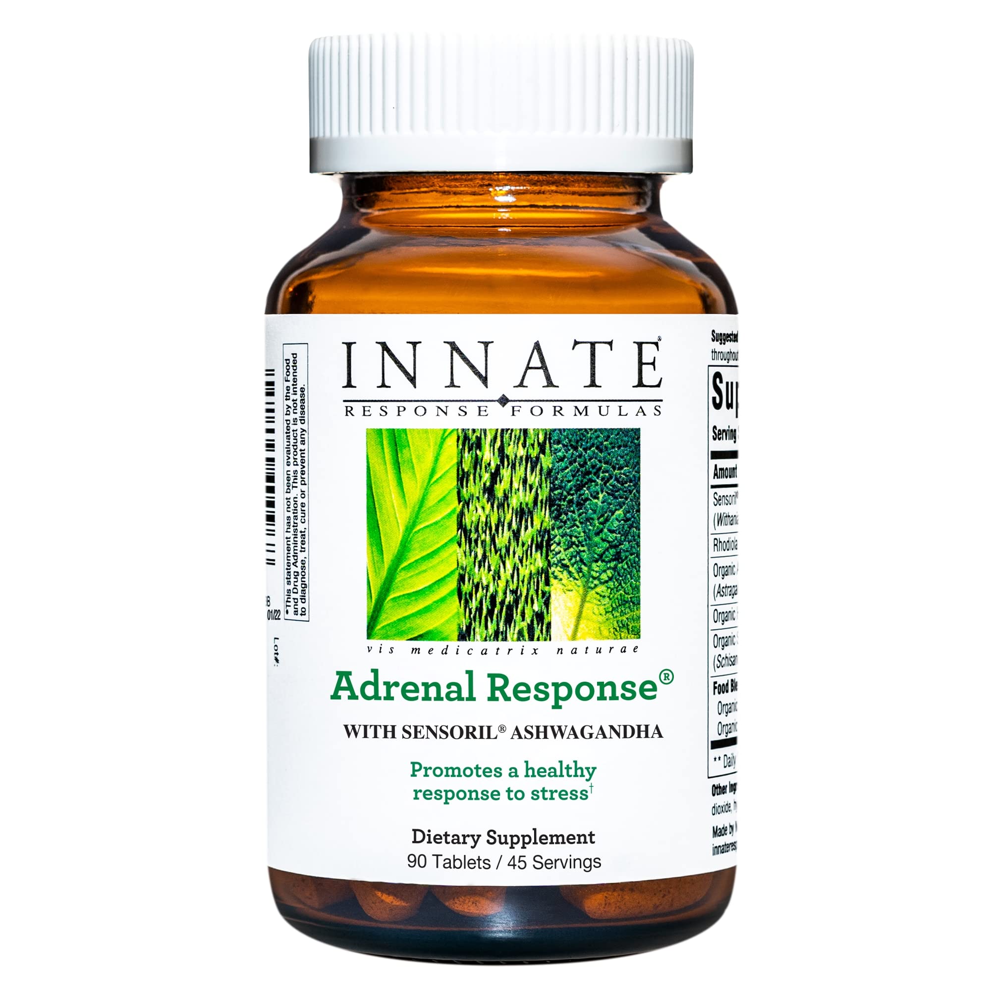 Innate Response Formulas Adrenal Response bottle pour for easy daily use supporting stress management