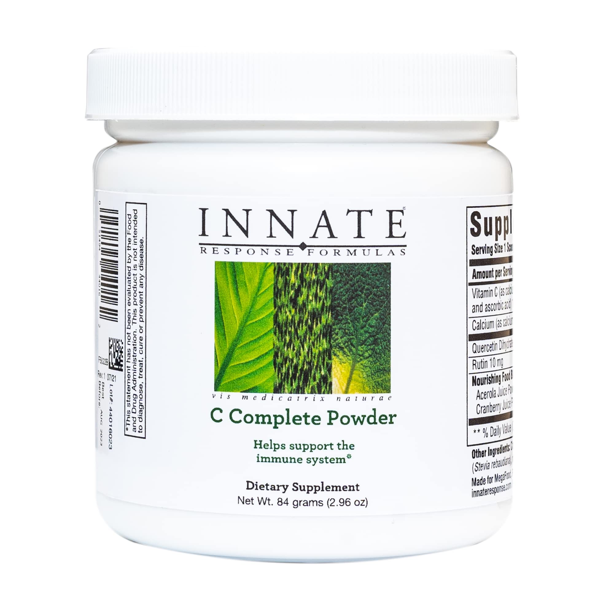 Innate Response Formulas C Complete Powder tub close-up for immune support potential