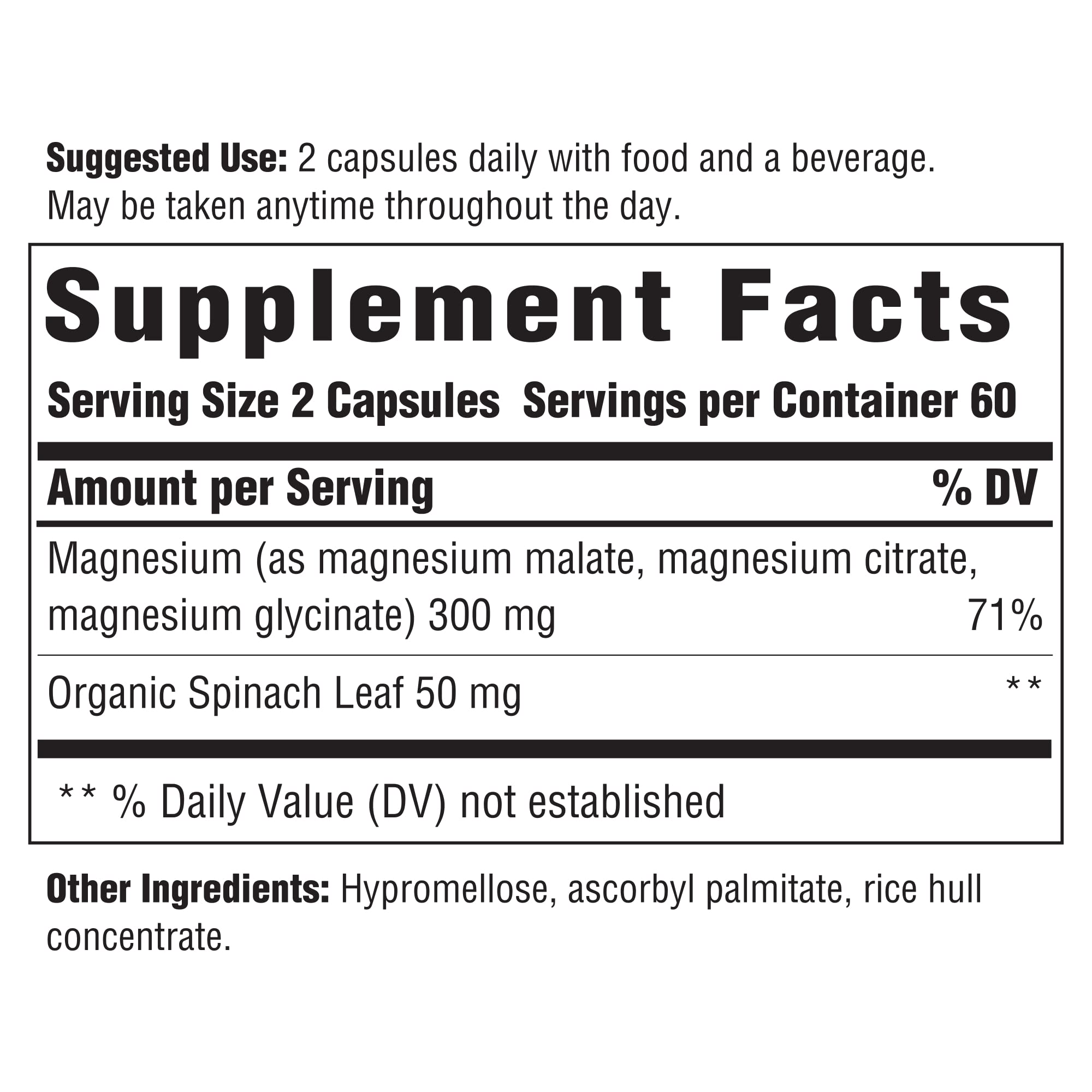 INNATE Magnesium 300 mg capsules pack on a surface, showcasing three-forms blend for balanced mineral support.