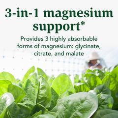 INNATE Magnesium serving-size image emphasizes two capsules taken with meals.