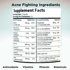 Innate Skin plant-based ingredients graphic — features chaste tree berry and turmeric