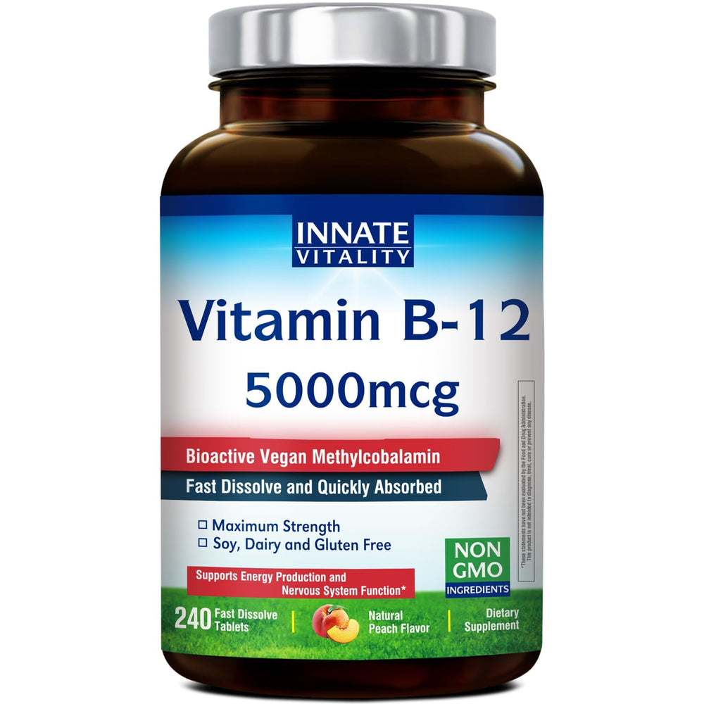 Innate Vitality B12 5000mcg sublingual tablet dissolving for quick energy support