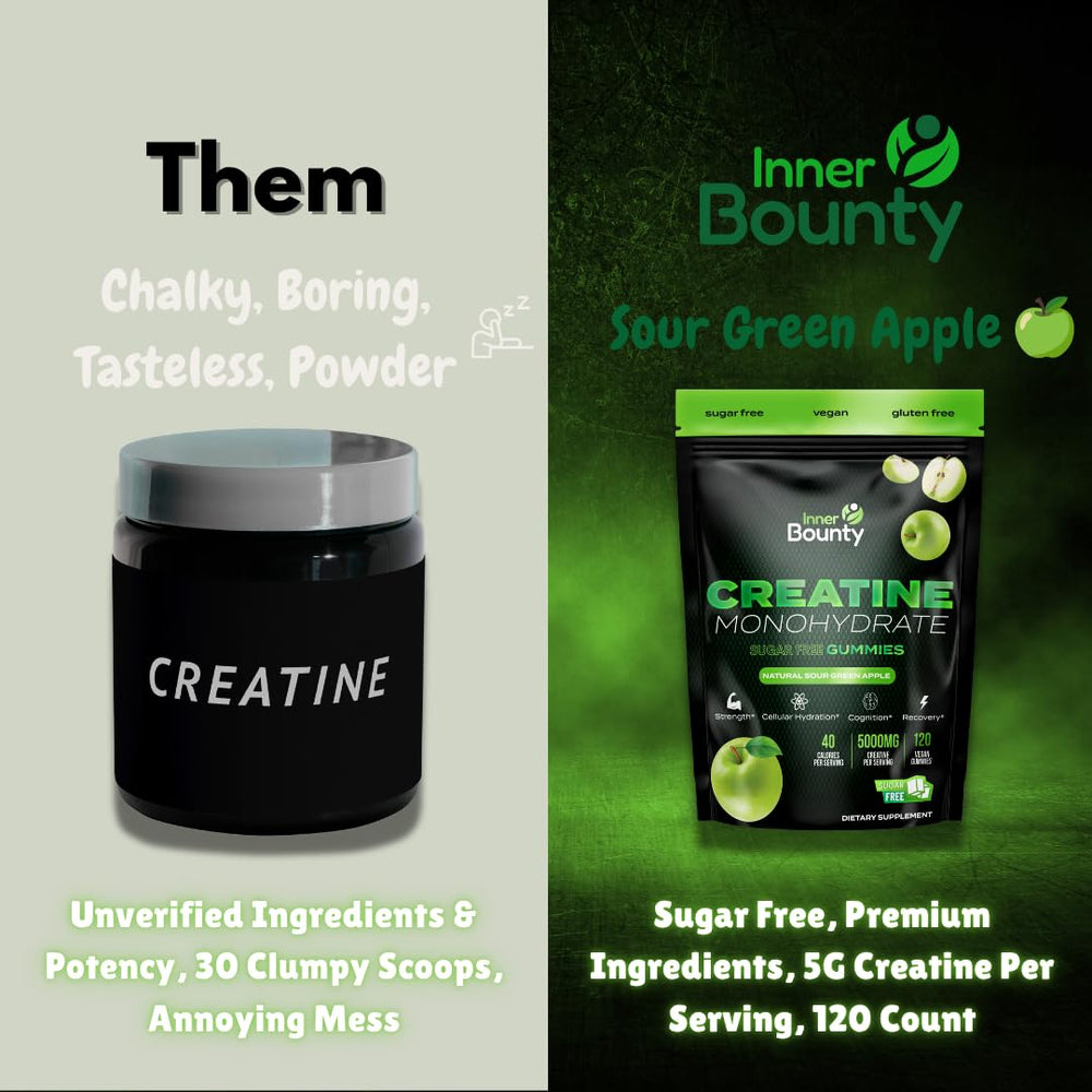 Inner Bounty lifestyle shot of athlete chewing a gummy showing simple intake and routine fit