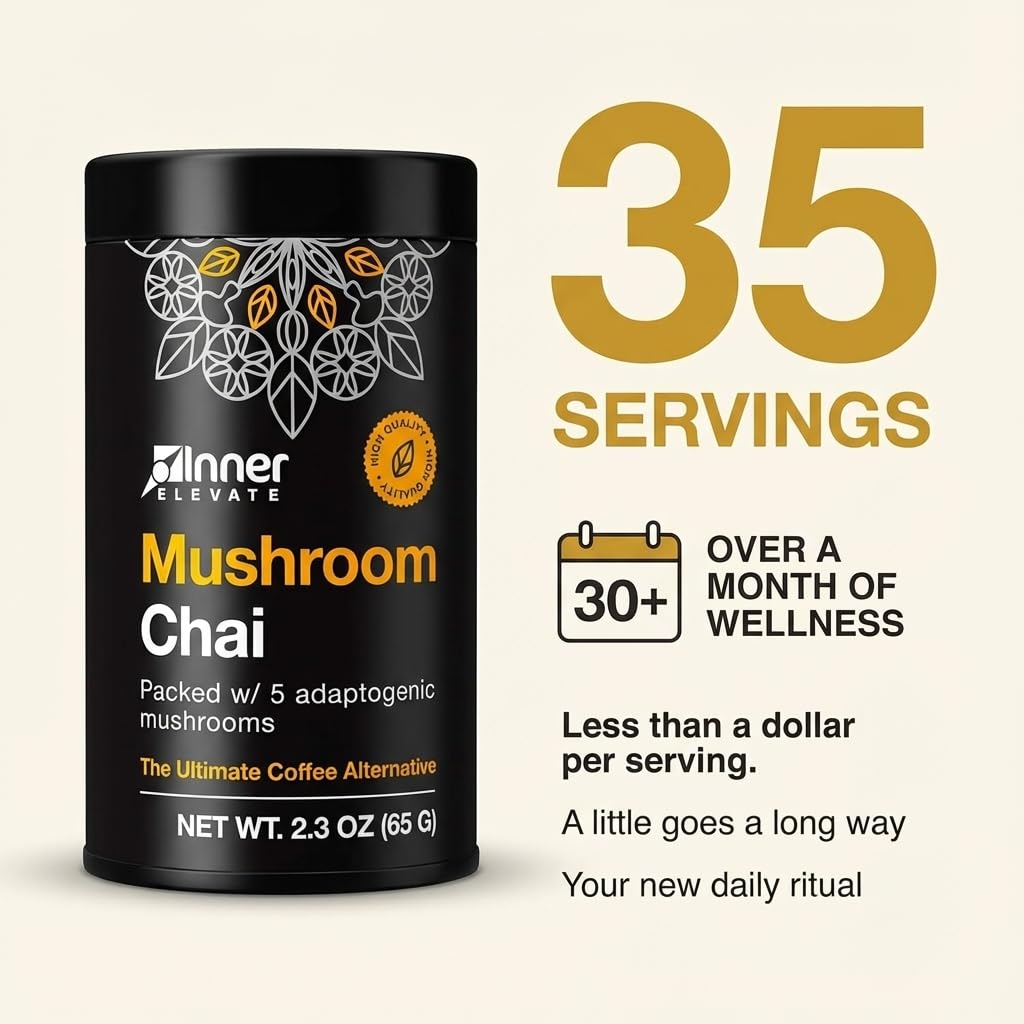 Inner Elevate Masala chai spices image, aromatic warmth without dairy or sweeteners.