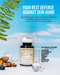 Inner Glow Vitamin C close-up emphasizing essential antioxidant protection.