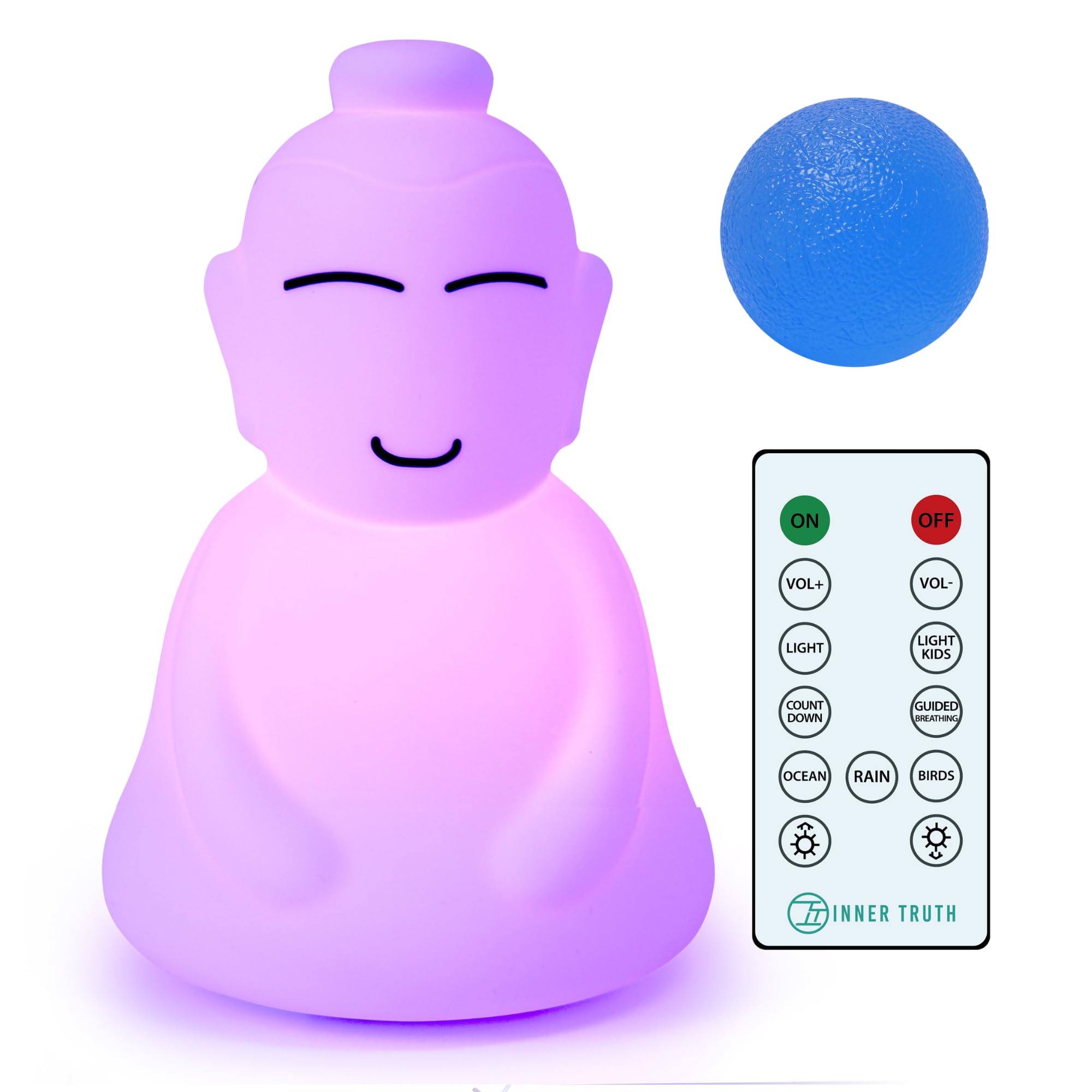 INNER TRUTH Buddha Lamp visual breathing guides promote calm focus during meditation