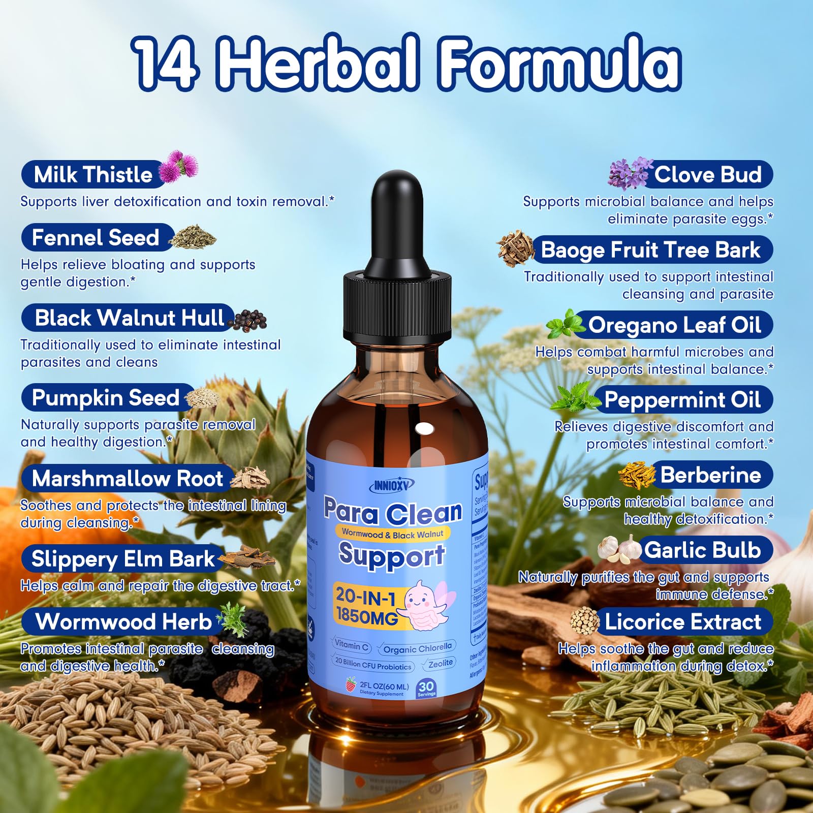 INNIOXV Parasite Cleanse family use fits busy daily life.
