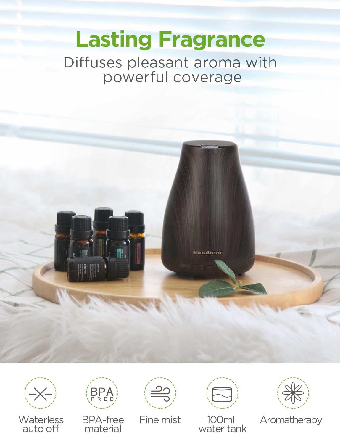 InnoGear six-oil gift set suits aromatherapy lovers and thoughtful occasions.
