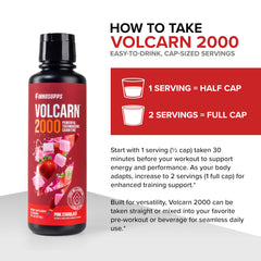 InnoSupps Volcarn 2000 compact box packaging for travel and gym