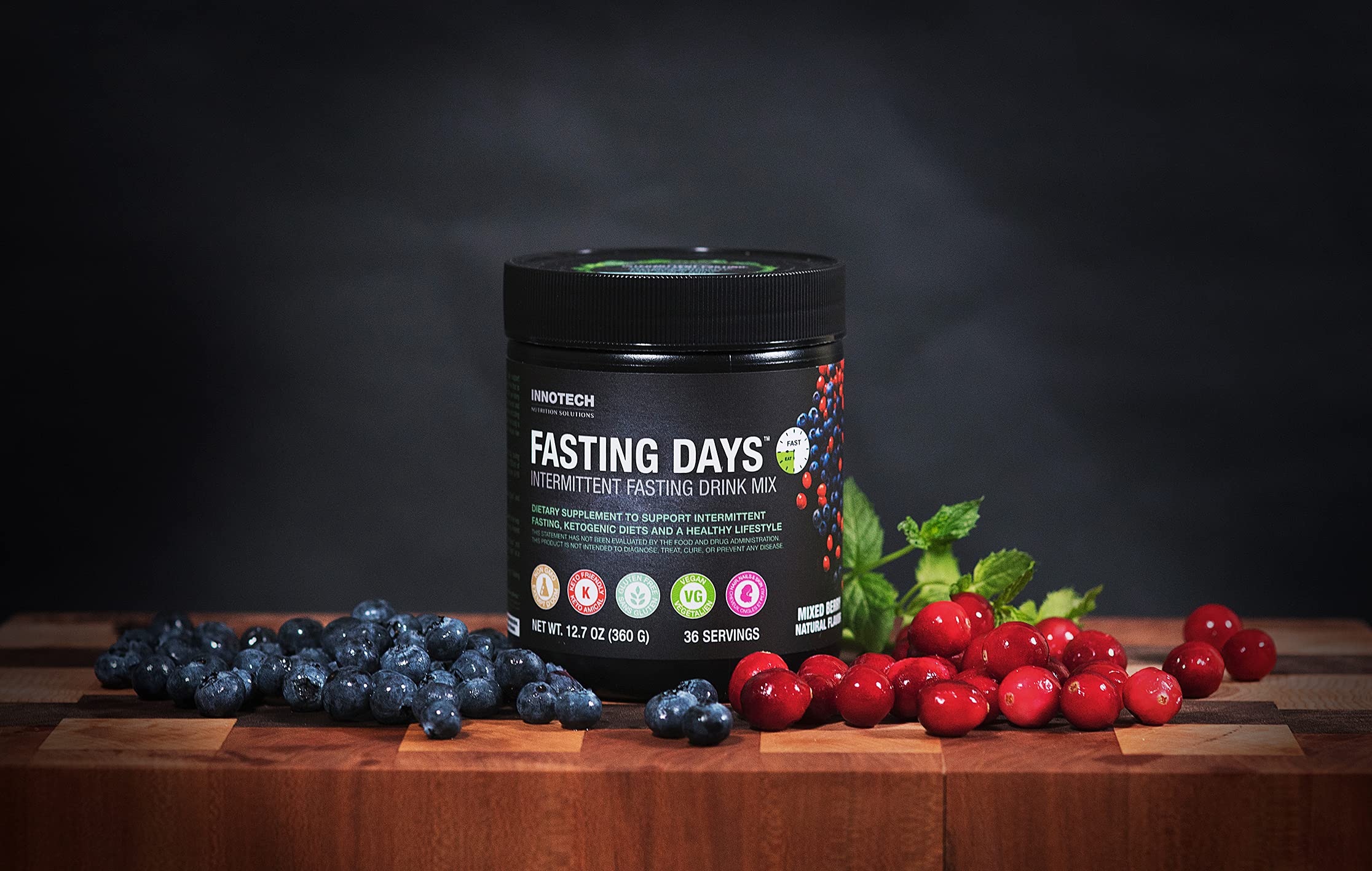 Packaging on a store shelf ready for daily fasting routines