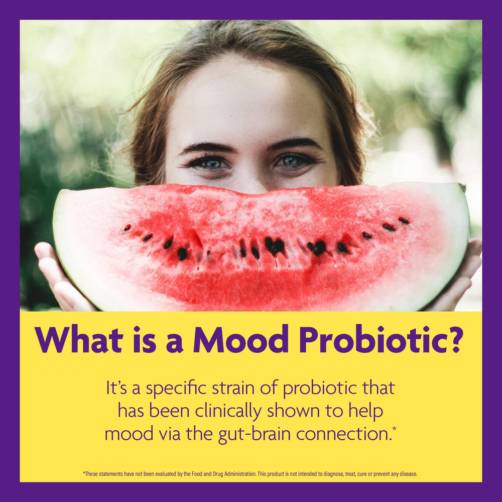 InnovixLabs Mood Probiotic bottle pour shot for convenient daily use.