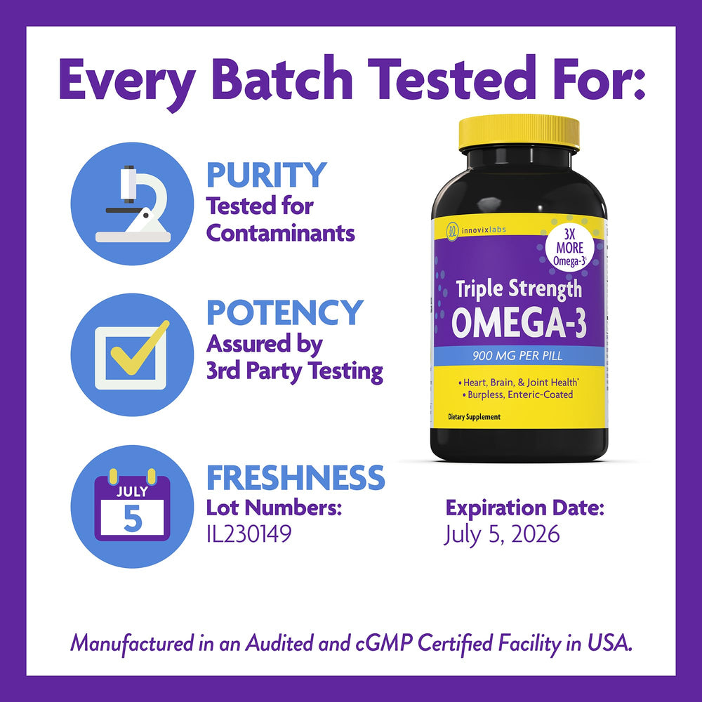 Third-party testing seal ensuring purity potency and freshness