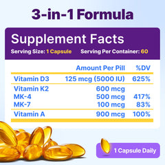 InnovixLabs bottle back label highlights vitamin blend and usage notes