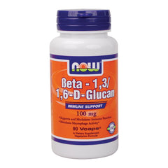 INNZA NOW Beta 1,3/1,6-D-Glucan bottle and capsules for daily wellness support.