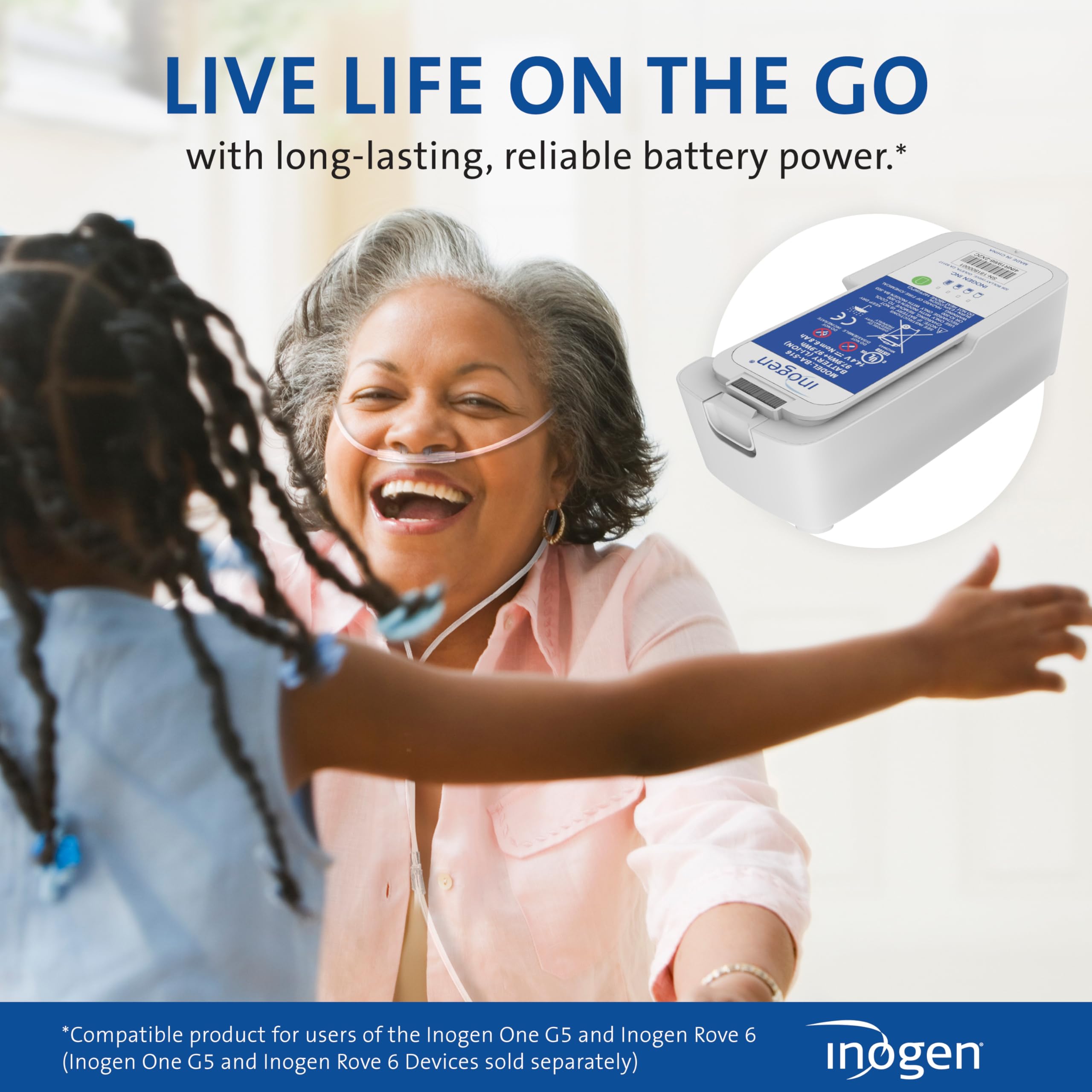 Inogen Extended 16-cell battery is FAA-approved for air travel