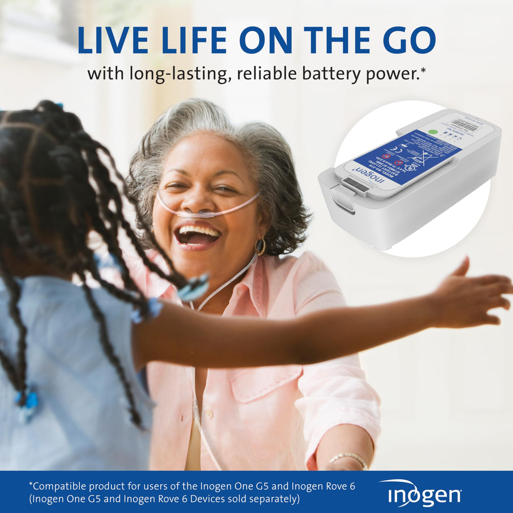 Inogen Extended 16-cell battery is FAA-approved for air travel