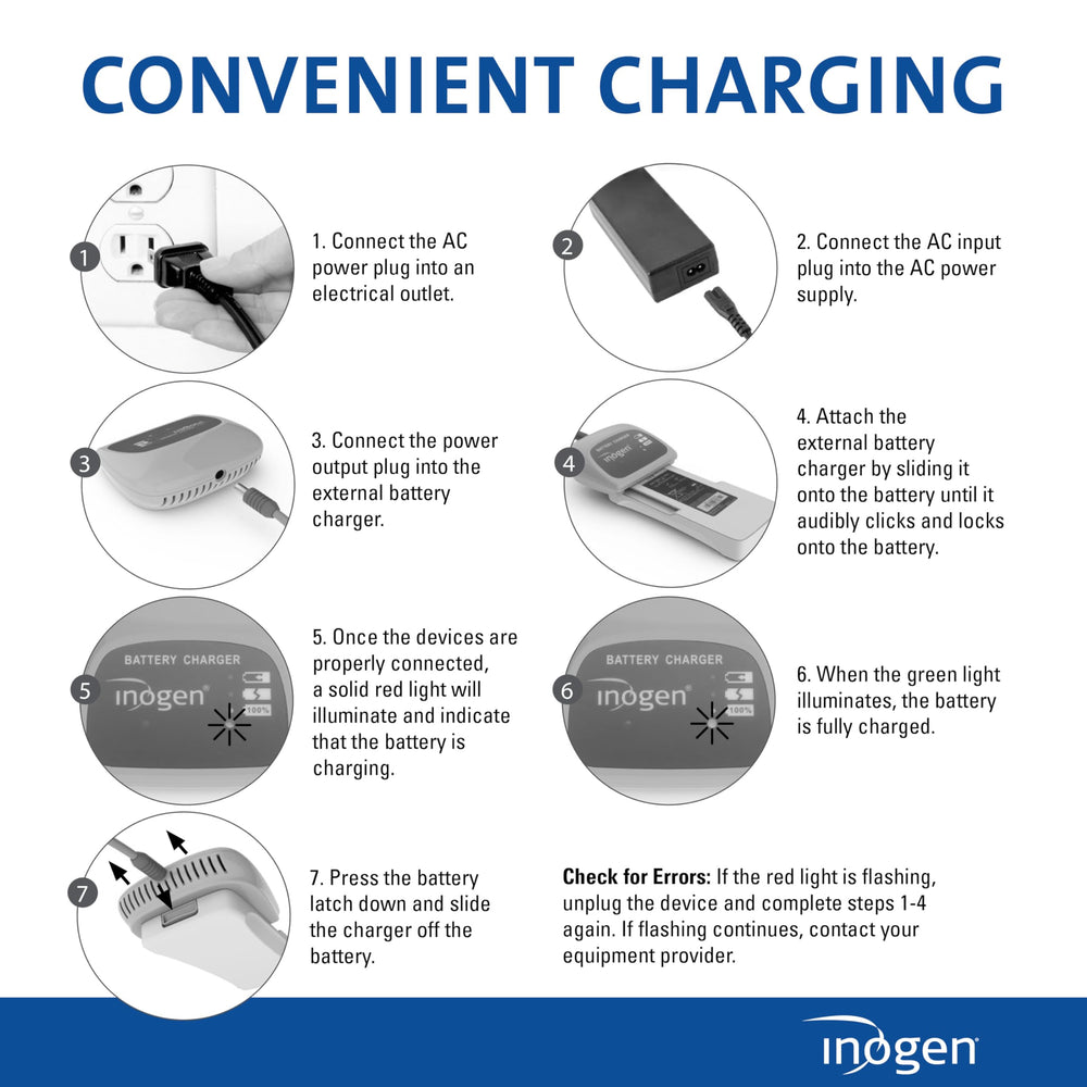 Lightweight, reliable power for daily oxygen accessories.