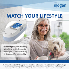 Inogen One G3 Extended Battery compact design demonstrates space efficiency.
